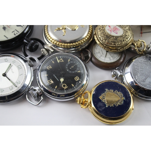 417 - Job Lot Assorted Vintage/Modern Pocket Watches Mechanical/ Quartz UNTESTED