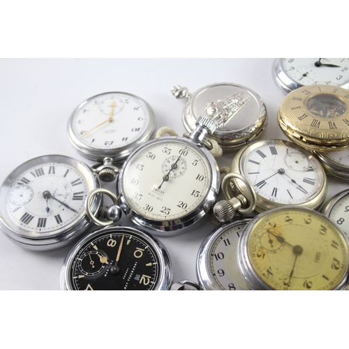 418 - Job Lot Assorted Vintage/Modern Pocket Watches Mechanical/ Quartz UNTESTED