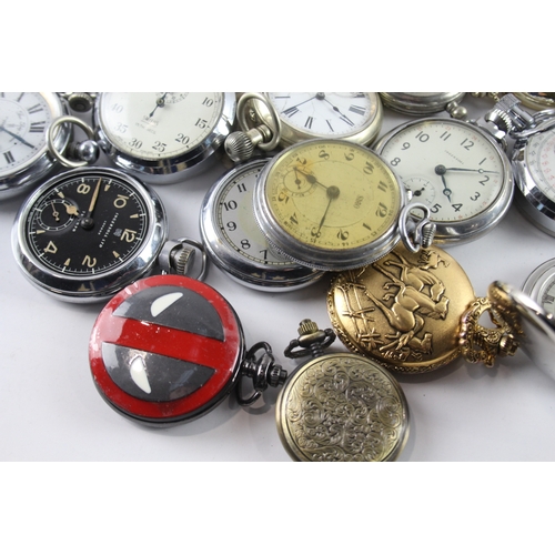 418 - Job Lot Assorted Vintage/Modern Pocket Watches Mechanical/ Quartz UNTESTED