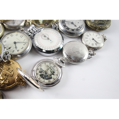 418 - Job Lot Assorted Vintage/Modern Pocket Watches Mechanical/ Quartz UNTESTED