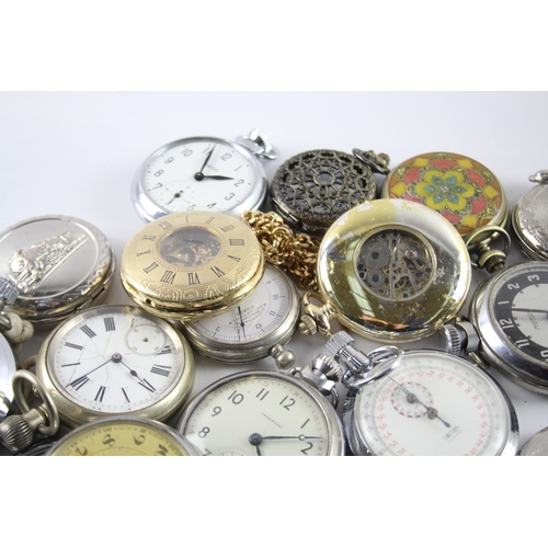 418 - Job Lot Assorted Vintage/Modern Pocket Watches Mechanical/ Quartz UNTESTED