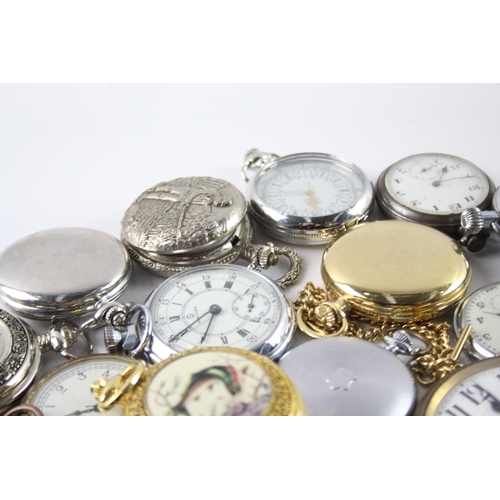 419 - Job Lot Assorted Vintage/Modern Pocket Watches Mechanical/ Quartz UNTESTED