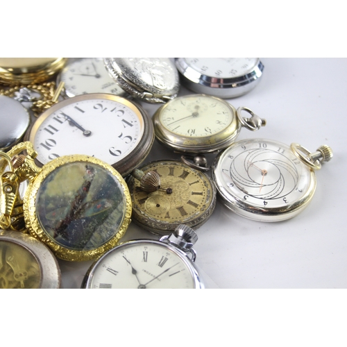 419 - Job Lot Assorted Vintage/Modern Pocket Watches Mechanical/ Quartz UNTESTED