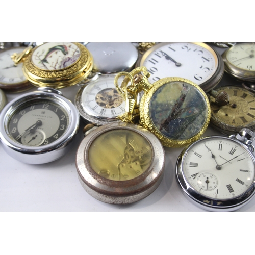 419 - Job Lot Assorted Vintage/Modern Pocket Watches Mechanical/ Quartz UNTESTED