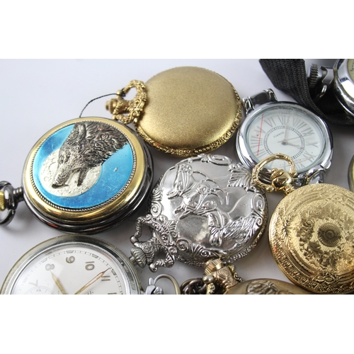 420 - Job Lot Assorted Vintage/Modern Pocket Watches Mechanical/ Quartz UNTESTED