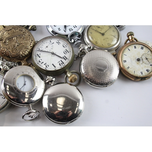 420 - Job Lot Assorted Vintage/Modern Pocket Watches Mechanical/ Quartz UNTESTED