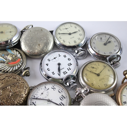 420 - Job Lot Assorted Vintage/Modern Pocket Watches Mechanical/ Quartz UNTESTED