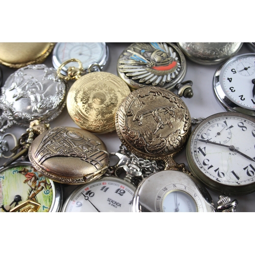 420 - Job Lot Assorted Vintage/Modern Pocket Watches Mechanical/ Quartz UNTESTED