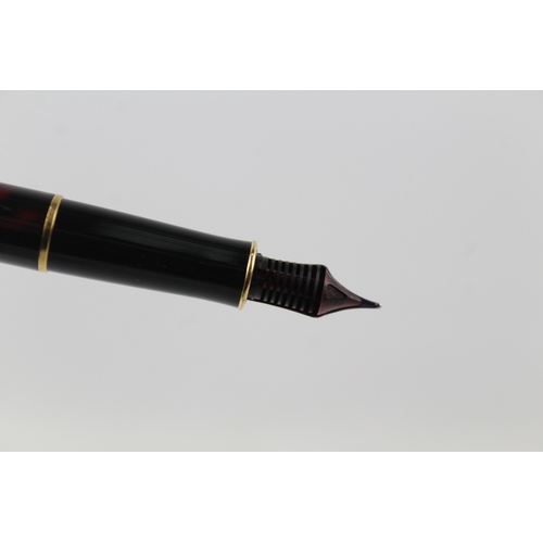 439 - Vintage Parker Sonnet Burgundy Lacquer Fountain Pen w/ 18ct Nib WRITING