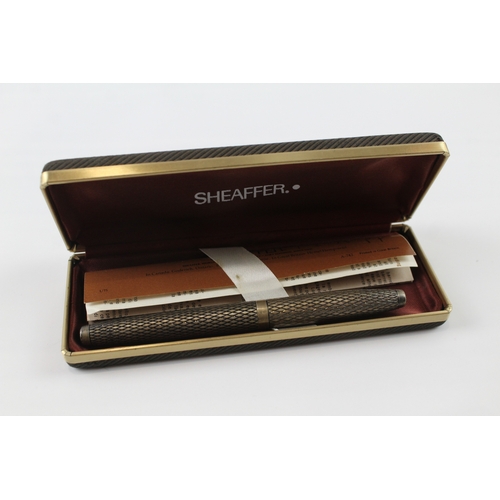 441 - Vintage Sheaffer Imperial .925 Sterling Silver Fountain Pen w/ 14ct Gold Nib 25g