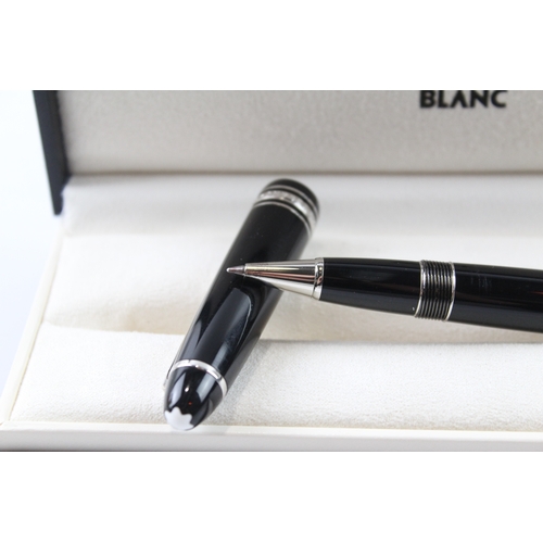 450 - Montblanc Meisterstuck Black Rollerball Pen In Original Box IC2507650