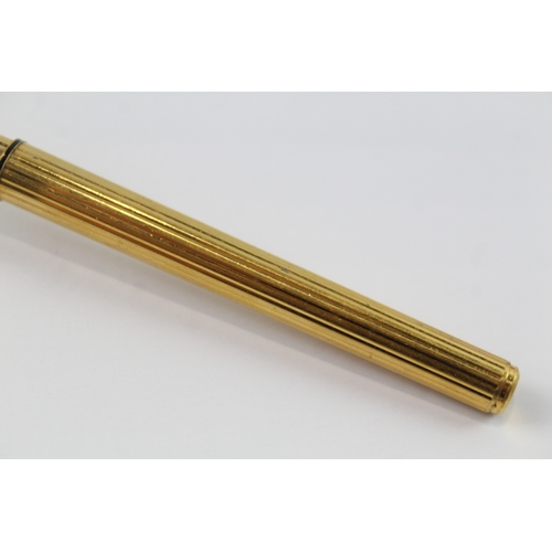 452 - Vintage Must De CARTIER Gold Plated Rollerball Pen - 493197