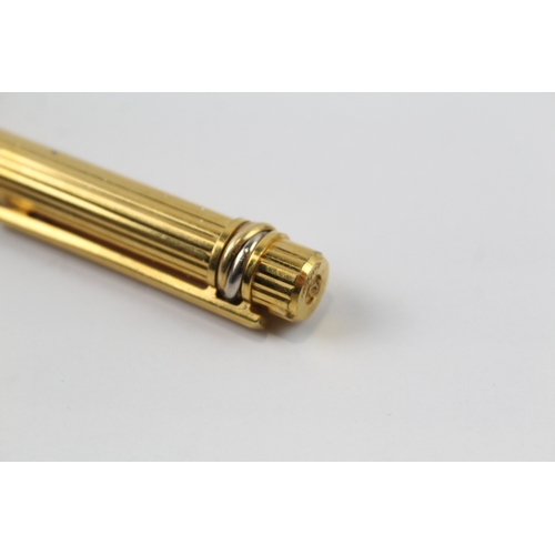 452 - Vintage Must De CARTIER Gold Plated Rollerball Pen - 493197