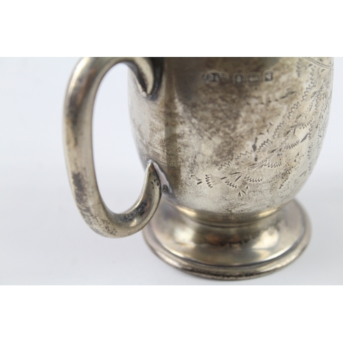 341 - Antique Hallmarked 1915 Birmingham Sterling Silver Christening Cup (61g)