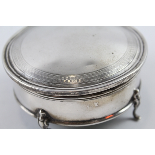 354 - Antique Hallmarked 1920 Birmingham Sterling Silver Weighted Jewellery Box 235g