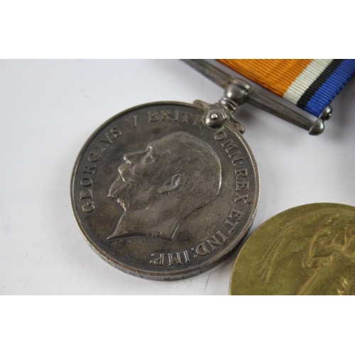 369 - Mounted WW1 Medal Pair 64211 Pte H. Hendry HLI