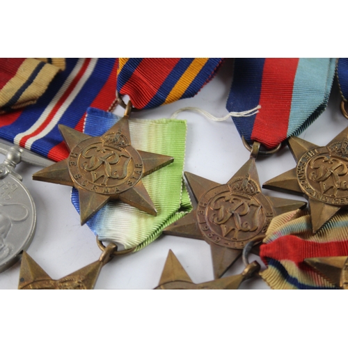 372 - WW2 Medals Inc Atlantic, Africa, France & Germany Stars, Etc x 8