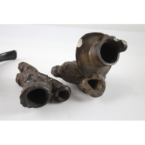 386 - Antique Pipes Inc Clay, Cambier, Paris, Jupiter x 3