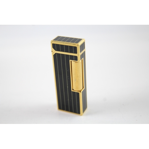 388 - Dunhill Rollagas Pin Stripe Lighter Boxed UNTESTED