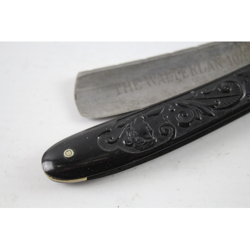 393 - Antique Celluloid Crown Castle Cut Throat Razor