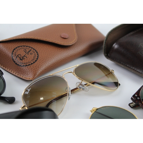 405 - Collection of Designer Rayban Sunglasses Inc Cased x 5