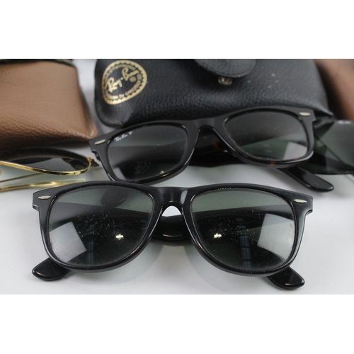 406 - Collection of Designer Rayban Sunglasses Inc Cased x 5