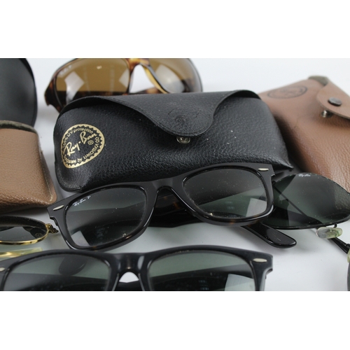 406 - Collection of Designer Rayban Sunglasses Inc Cased x 5