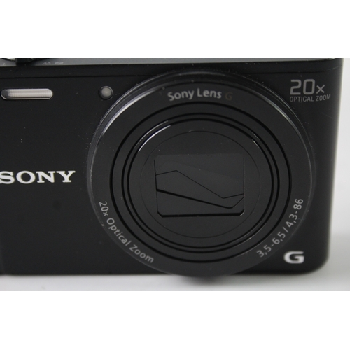 411 - Sony Cybershot DSC-WX350 Digital Compact Camera Working w/ Sony G 20x Zoom Lens