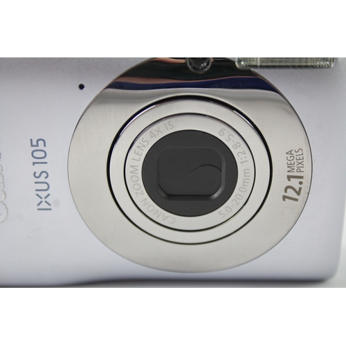 412 - Canon IXUS 105 Digital Compact Camera Working w/ Canon 4x IS Zoom Lens