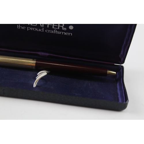 443 - Vintage Sheaffer Imperial Burgundy Fountain Pen w/ 14ct Gold Nib WRITING