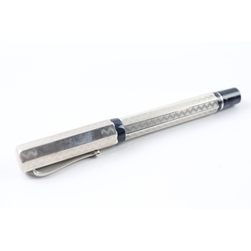 455 - Montegrappa .925 Sterling Silver Cased Rollerball Pen WRITING 40g