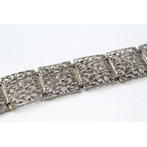 300 - Collection of Silver Jewellery inc. David Scott Walker, Panel Bracelet x 2 32g