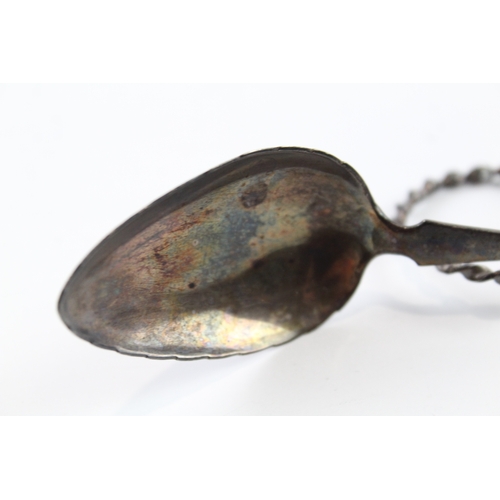 352 - Antique Marius Hammer Stamped .830 Silver Caddy Spoon (15g)