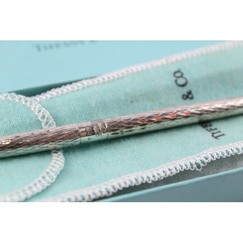 363 - TIFFANY & CO. Stamped .925 Sterling Silver Ballpoint Pen / Biro Boxed (12g)