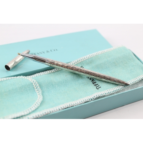 363 - TIFFANY & CO. Stamped .925 Sterling Silver Ballpoint Pen / Biro Boxed (12g)