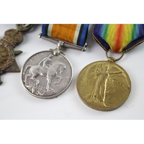 375 - WW1 1914-15 Star Medal Trio 66260 Spr G. Metcalfe RE x 3