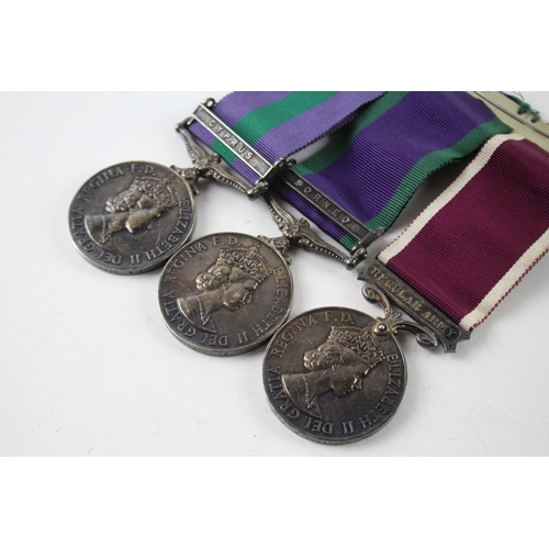 377 - Mounted ERII Army GSM CSM Long Service Medal Group Spr WOCL2 Dobinson RE