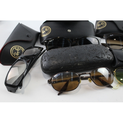 407 - Rayban Designer Sunglasses Glasses Assorted Inc Cases x 5