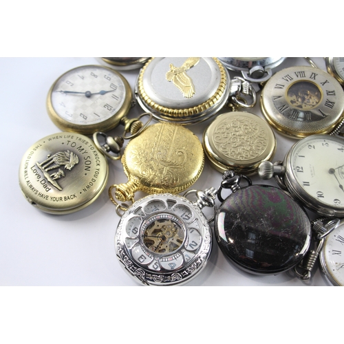 424 - Job Lot Assorted Vintage/Modern Pocket Watches Mechanical/ Quartz UNTESTED