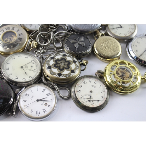 424 - Job Lot Assorted Vintage/Modern Pocket Watches Mechanical/ Quartz UNTESTED