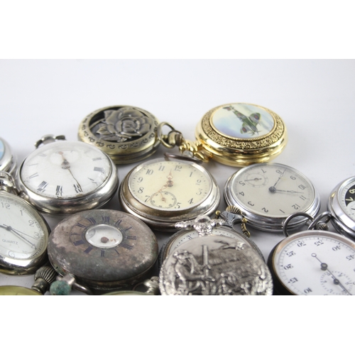 425 - Job Lot Assorted Vintage/Modern Pocket Watches Mechanical/ Quartz UNTESTED