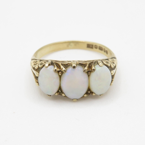 1 - 9ct Gold Opal Ring (3.1g) Size N