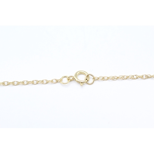 131 - 9ct white and yellow diamond vine branch necklace (2.8g)