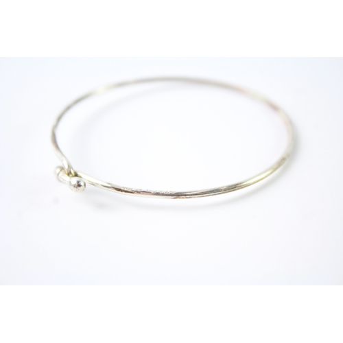 289 - Tiffany & Co Sterling Silver Hook Clasp Bangle 5g