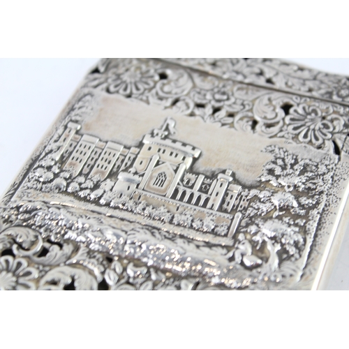 325 - Antique Early Victorian 1842 Birmingham Sterling Silver Calling Card Case 65g