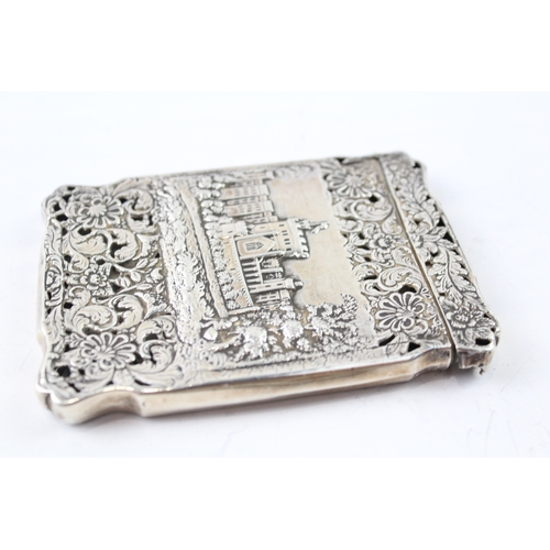 325 - Antique Early Victorian 1842 Birmingham Sterling Silver Calling Card Case 65g