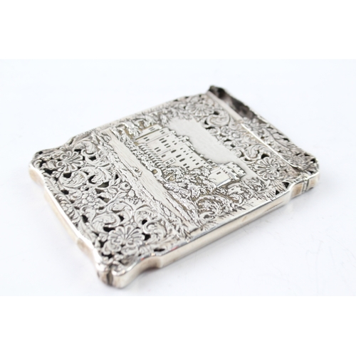 325 - Antique Early Victorian 1842 Birmingham Sterling Silver Calling Card Case 65g