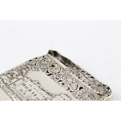 325 - Antique Early Victorian 1842 Birmingham Sterling Silver Calling Card Case 65g