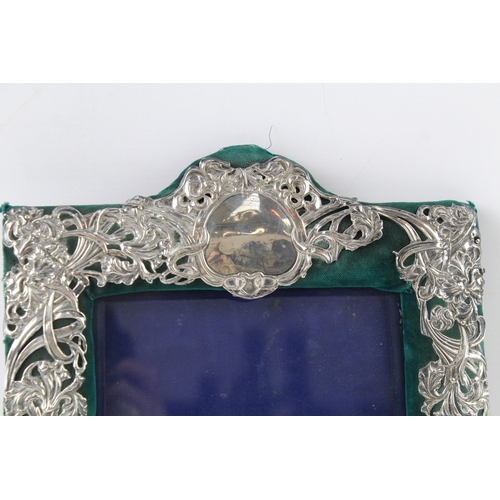 342 - Antique Art Nouveau 1904 Birmingham Sterling Silver Photograph Frame (741g)