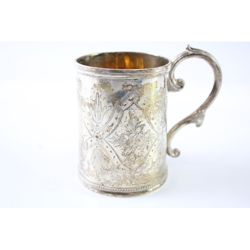 347 - Early Victorian Hallmarked 1839 Newcastle Sterling Silver Christening Cup 87g